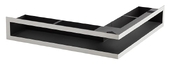Решетка каминная Ventlab “V - OPEN-L”  угловая  500х500 СН